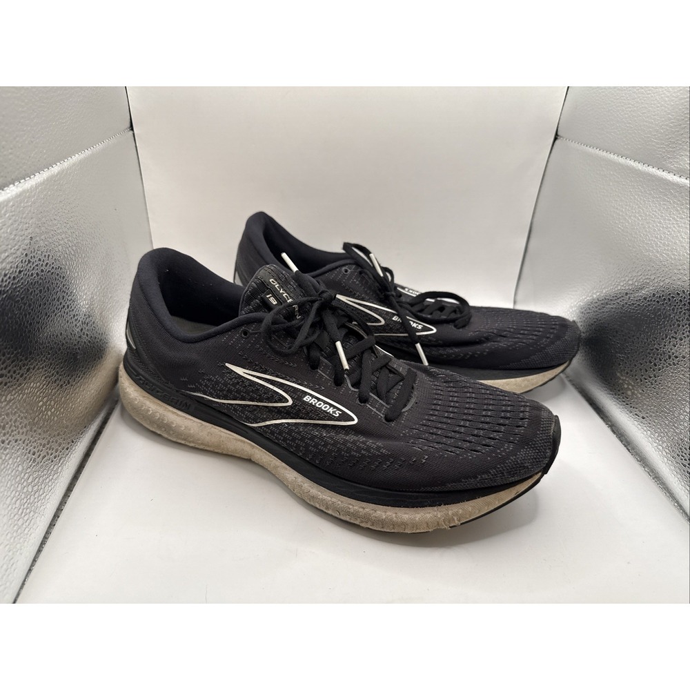 Brooks Glycerin 19 Road Running Shoes Mens Size 12D Black Training Sneakers